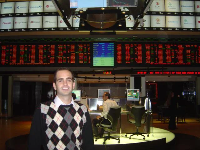 No pregão da Bovespa, início da carreira